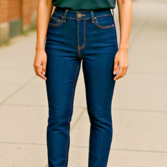 No Boundaries Women’s Jeans Size 17 Juniors High Rise Skinny Blue Denim NWT - Picture 13 of 13